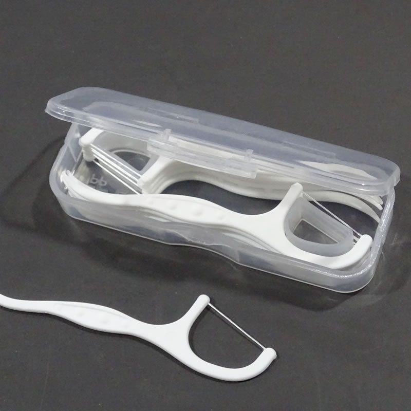 Diş ipi çubukları, 10 parça, taşınabilir set