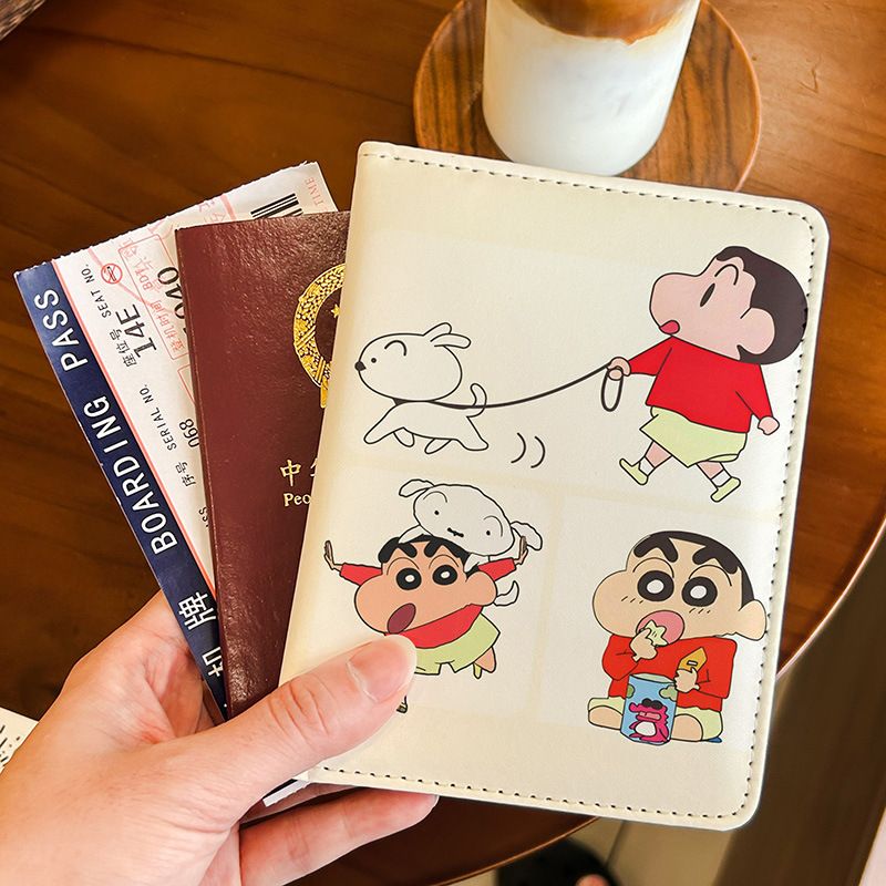 Crayon Shin-chan pasaport ve kart tutucu