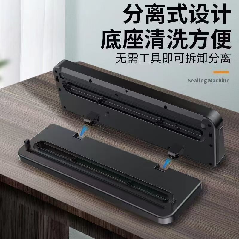 Automatic vacuum sealer with knife, dry and wet, digital display
