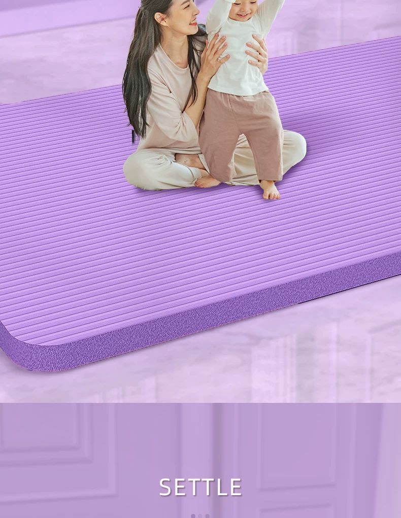 Yoga matı fitness, kaymaz, şok emici, sesli yalıtımlı