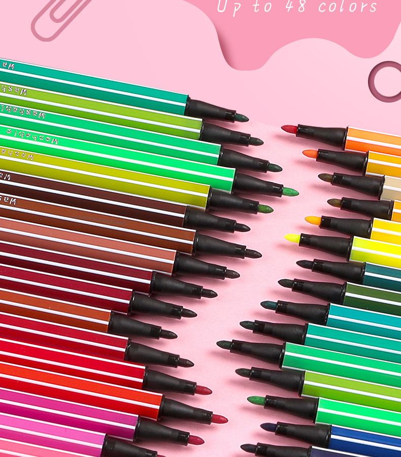 Aquarell-Marker-Set 12er und 48er waschbar