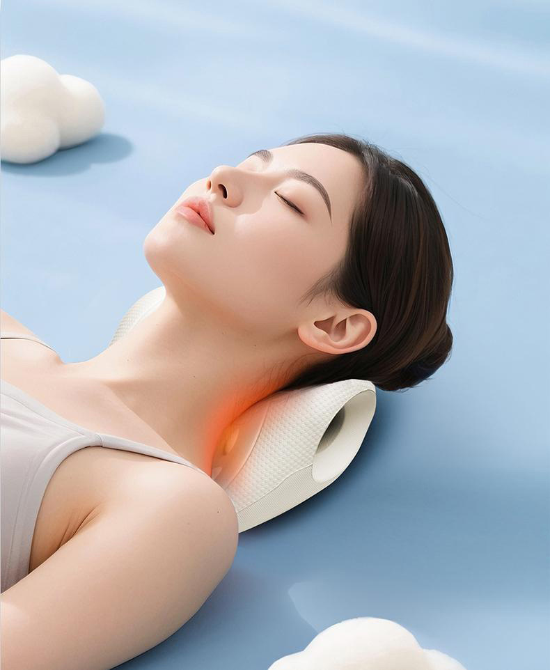 O-type cervical massage pillow for neck stretching and correction