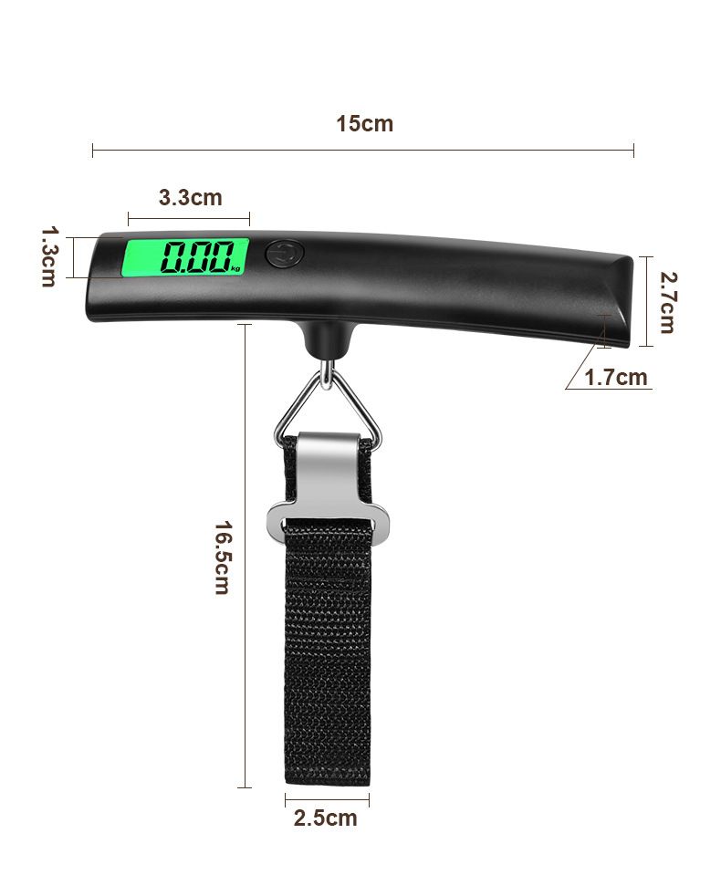 Portable Luggage Scale with Hook, High Precision