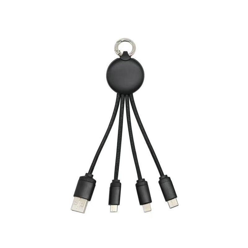 充电线三合一快充线type-c快充平果数据线发光LOGO安卓线手机120W