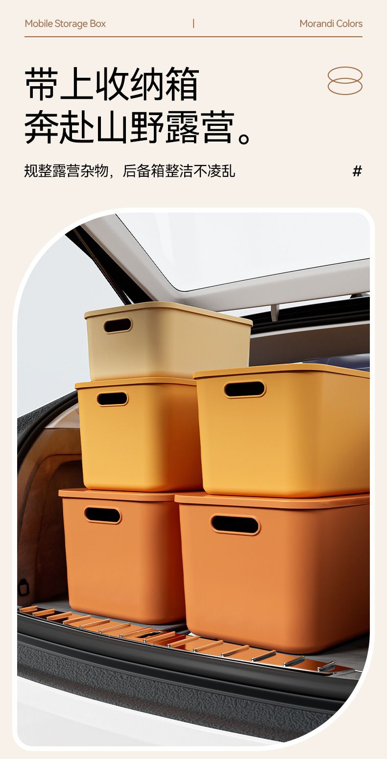PP plastic storage box with lid, thickened, large capacity