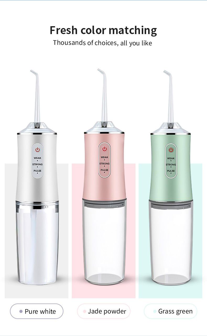 Electric teeth cleaner, portable oral irrigator