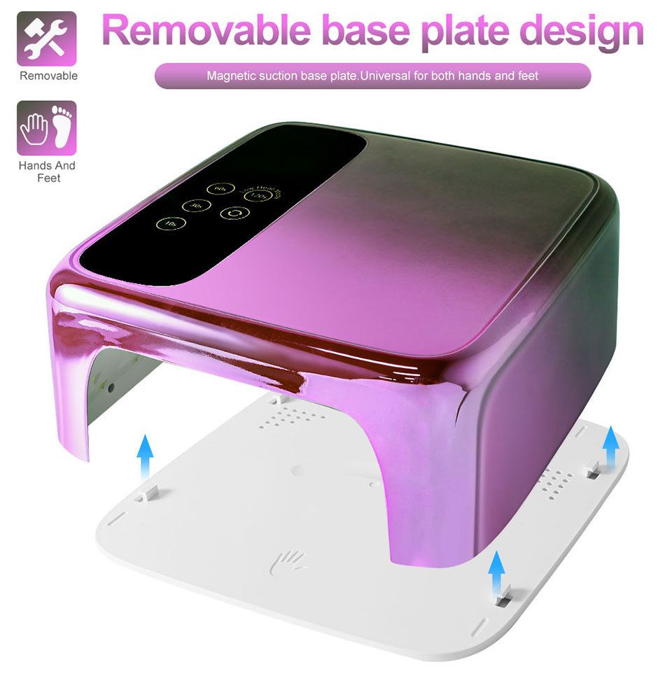 96W UV nail dryer, smart wireless light therapy