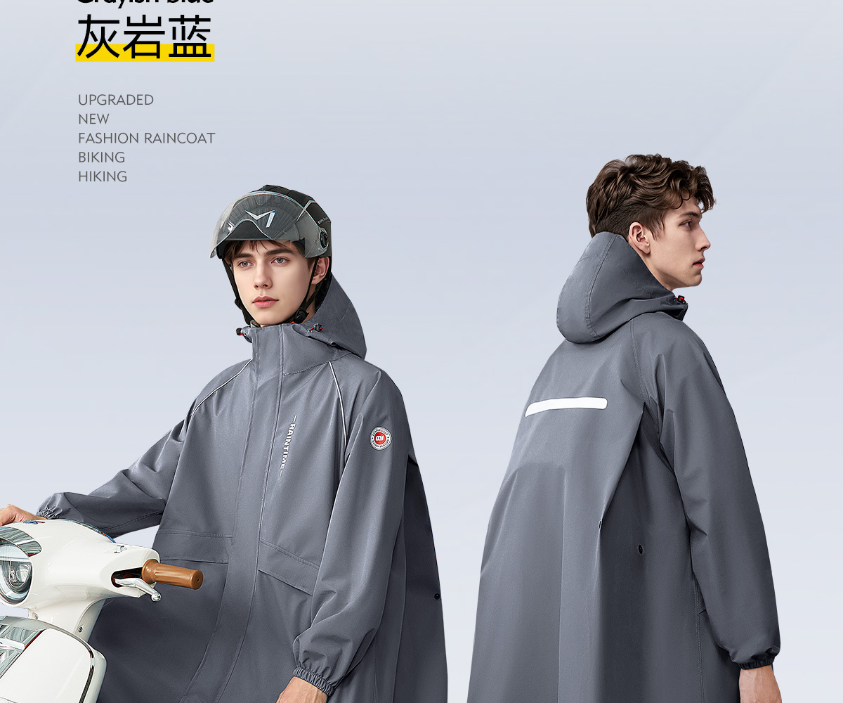 Full body raincoat for motorcycle and bicycle
