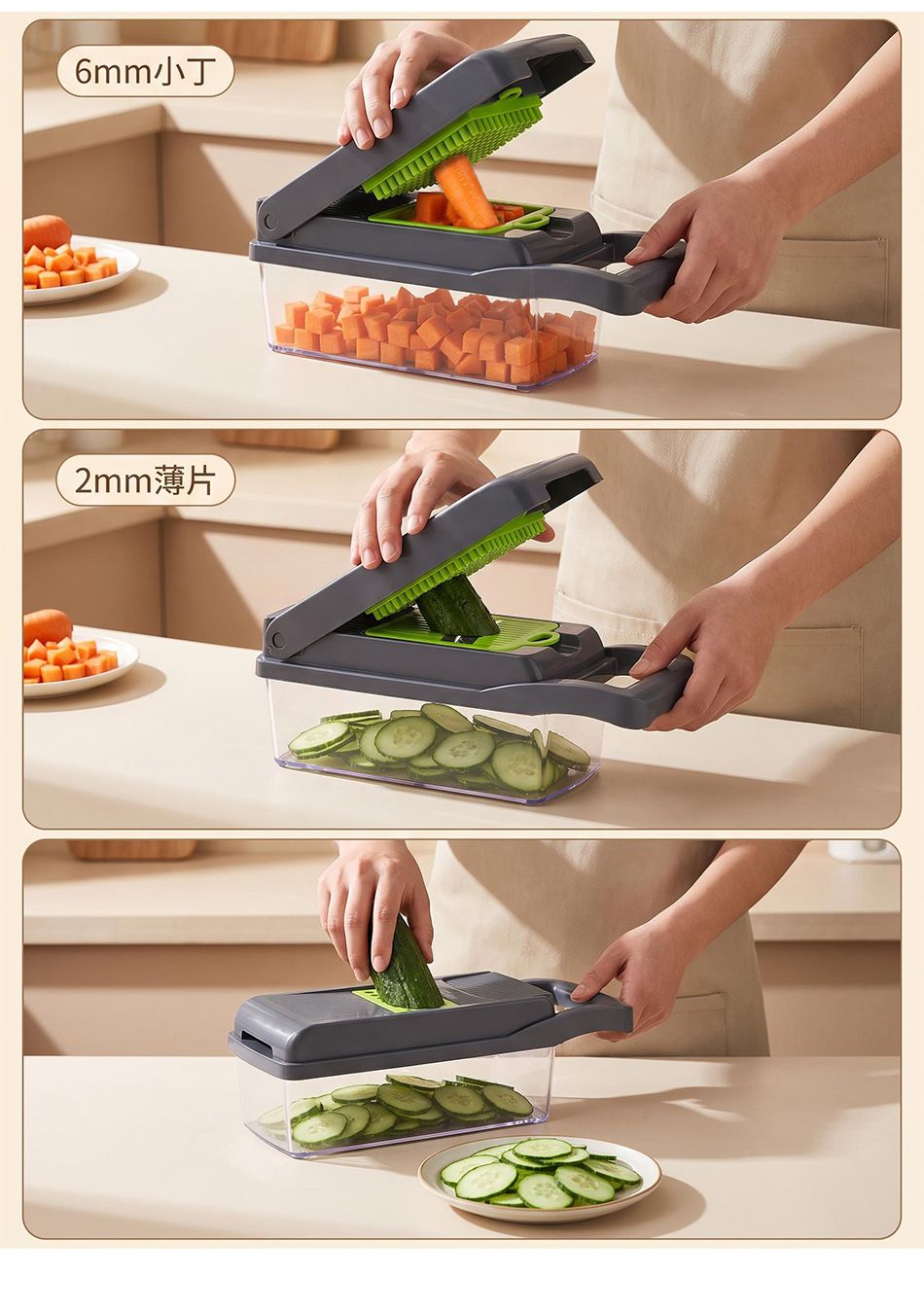 Multifunctional Vegetable Chopper Potato Slicer Grater