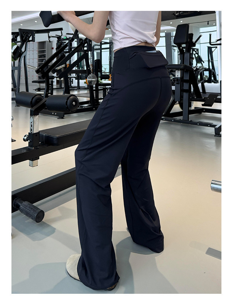 Gri hızlı kurulayan fitness pantolon, geniş bacak, yaz