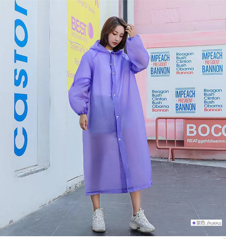 Adult EVA raincoat, full body, thickened fabric