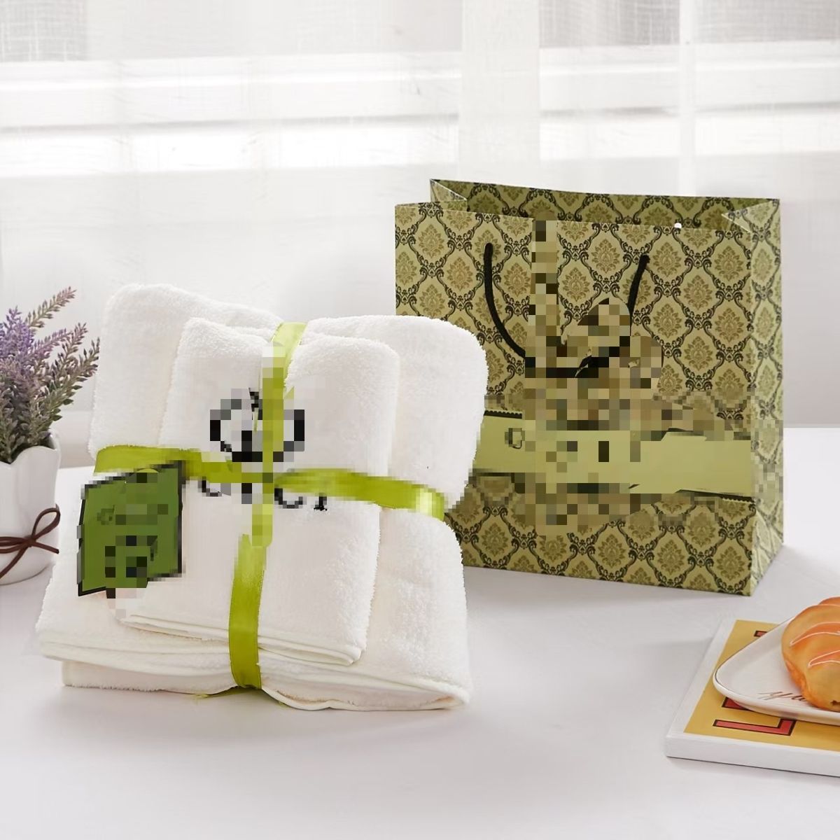 Banyo havlusu 2'li set, mercan kadife, hızlı kuruyan