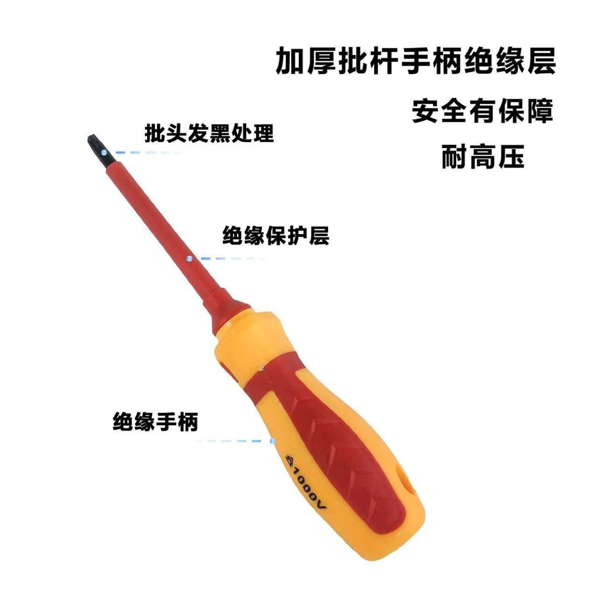 Insulated screwdriver set, 13-piece, high-voltage rated