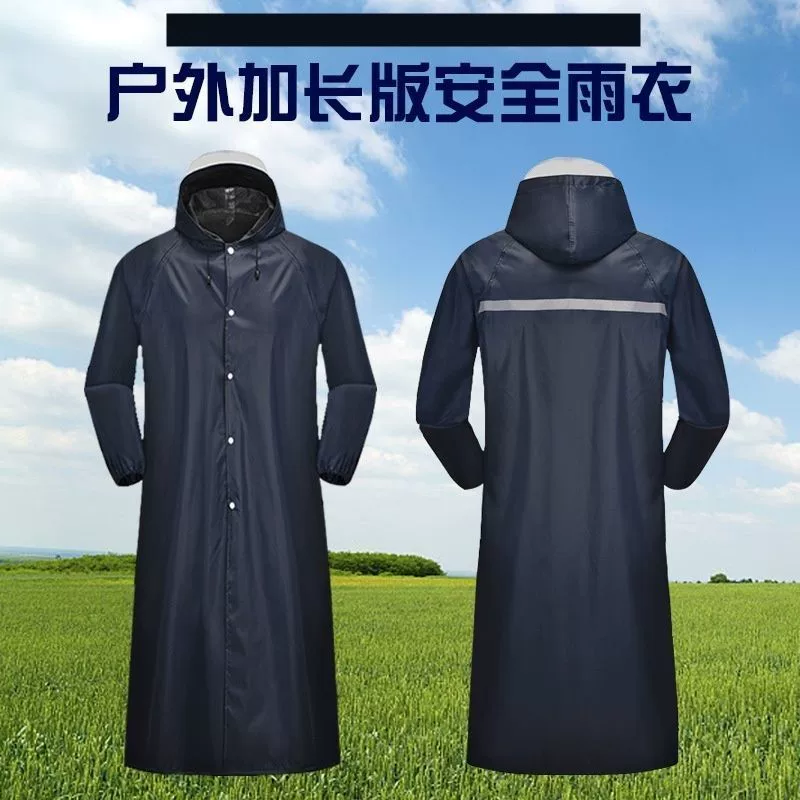 Men's raincoat, thick Oxford cloth, full-body coverage