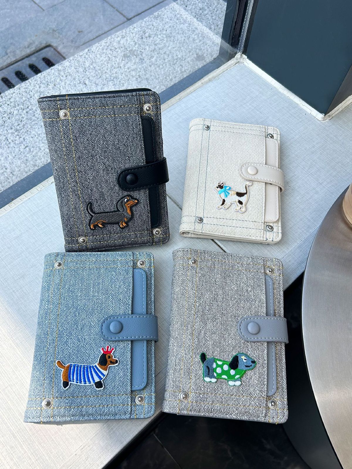 Puppy-design passport and document wallet for travel