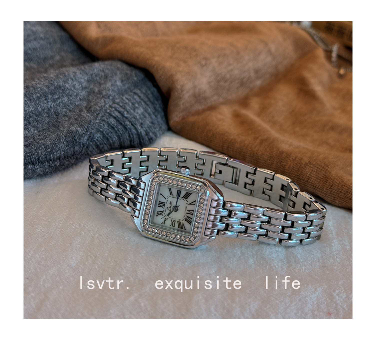 LSVTR Little Cheetah Damenuhr, luxuriöses Retro-Design, wasserdicht, mit Diamanten besetzt