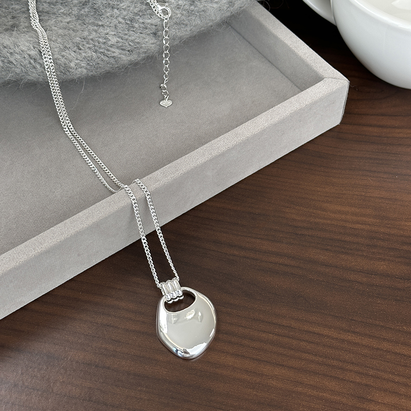 Sattel-Anhänger Luxus-Halskette Silber Schlüsselbein-Kette