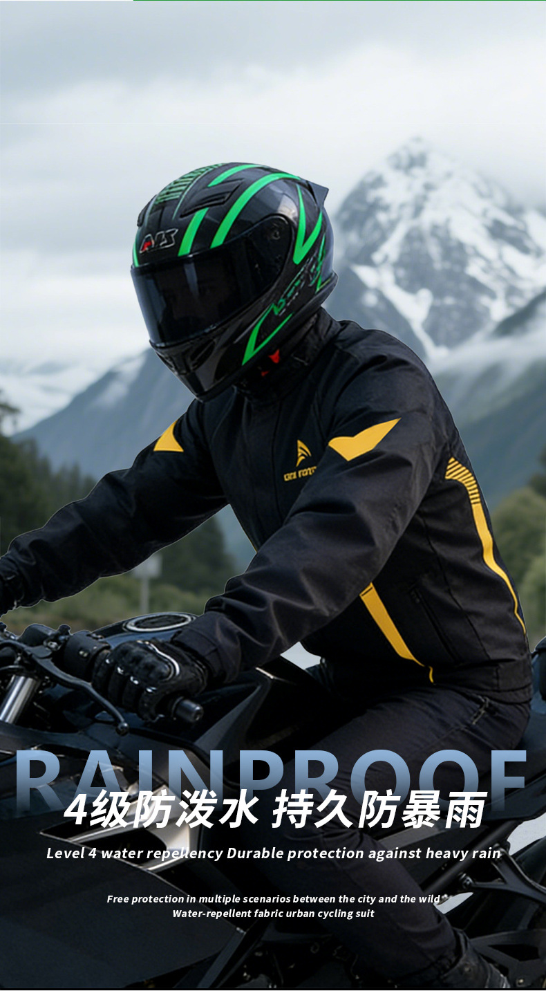 Motorcycle Raincoat Split Two-Piece Heavy Rain Suit