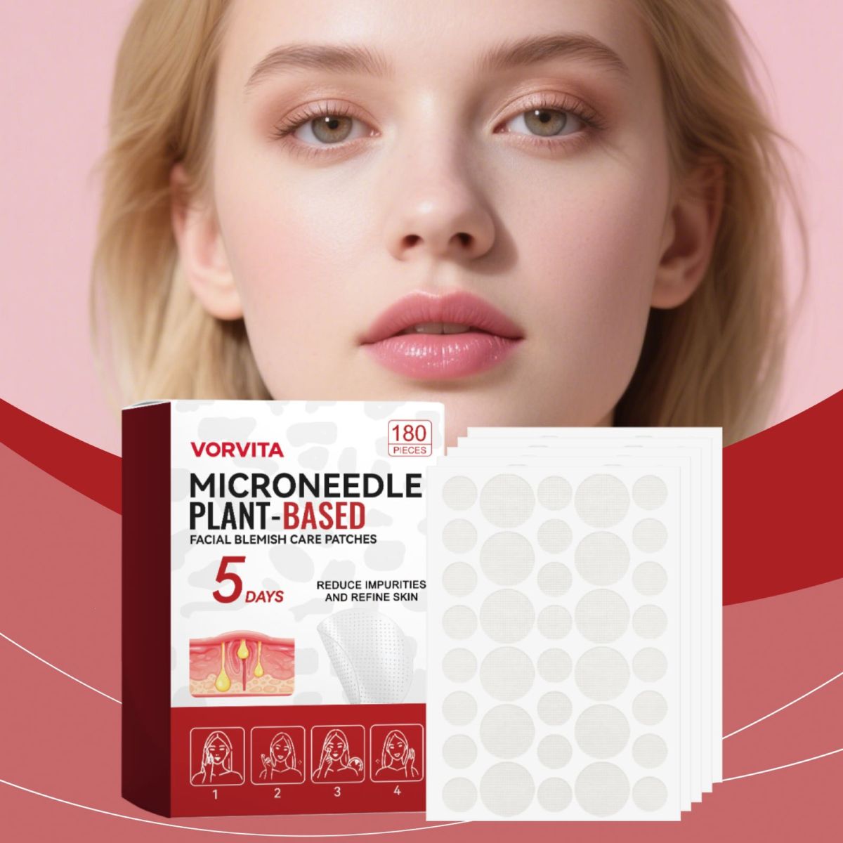 VORVITA Facial Care Patches, Lightweight and Breathable
