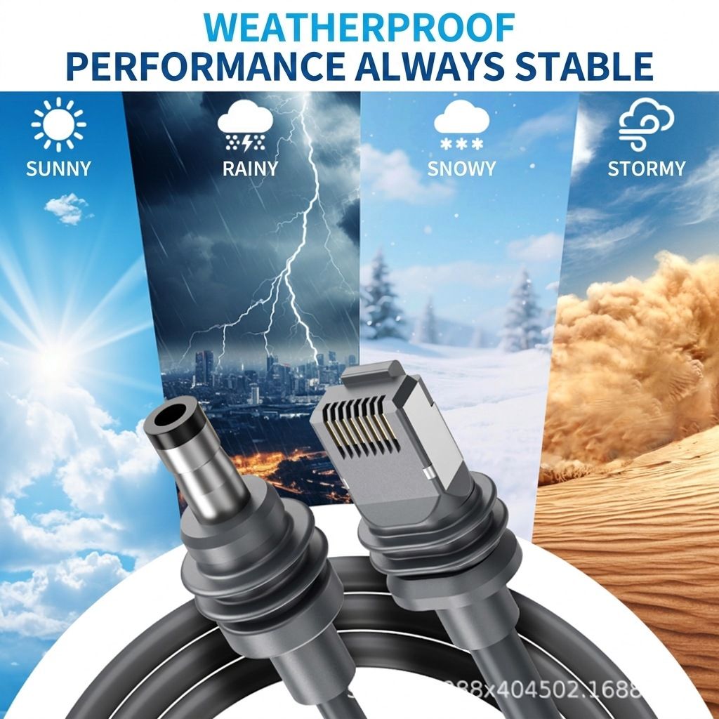 Gen4 oxygen-free copper network extension cable, 2-in-2 LAN