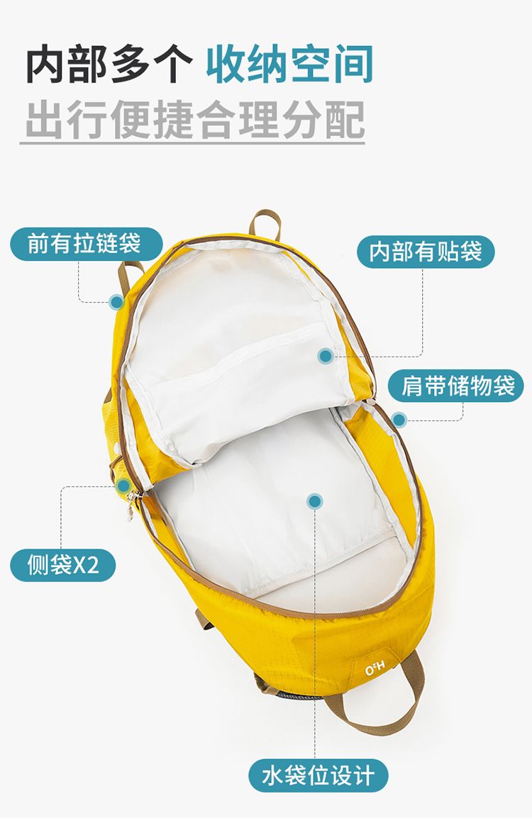 Hiking and trekking backpack, lightweight, multifunctional