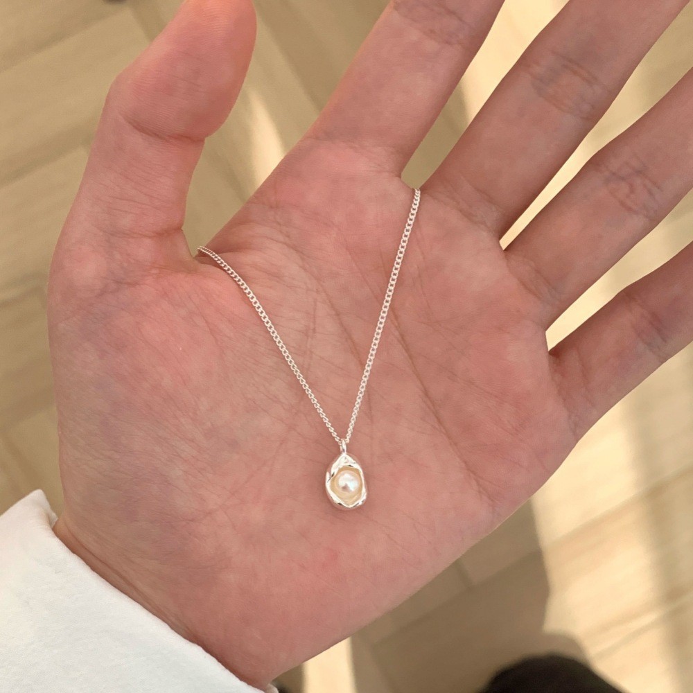 S925 Silber Zirkonia Halskette Damen, Schlüsselbein Kette, leicht luxuriös