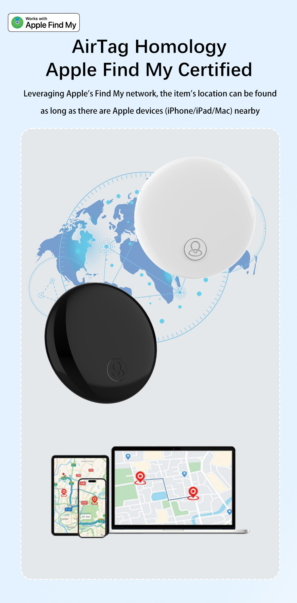 itag GPS-Tracker Apple Android kompatibel Kinder Haustiere