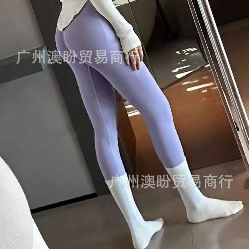 欧美爆款无缝瑜伽裤高弹力紧身翘臀性感打底裤运动紧身衣健身服女