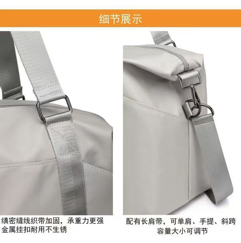 Nylon-Reisetasche wasserdicht Trolley-Aufsatz-Design