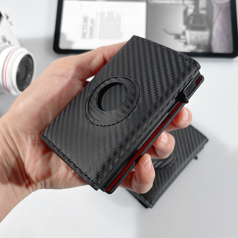 Kart cüzdanı, RFID korumalı, AirTag uyumlu, çok kartlı