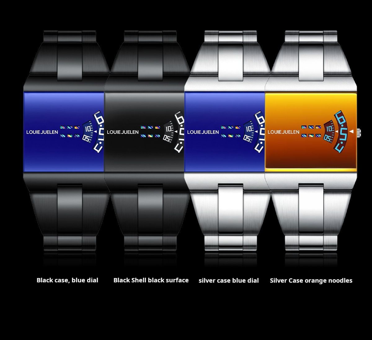 Herrenarmbanduhr, Quarz, Edelstahl, wasserdicht