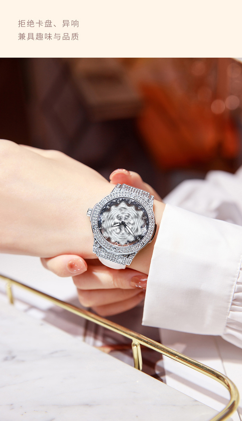 Women's Watch Large Dial Waterproof Star Design