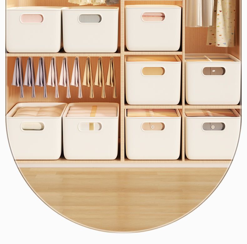Desktop storage box for clothes, toys and snacks organizer