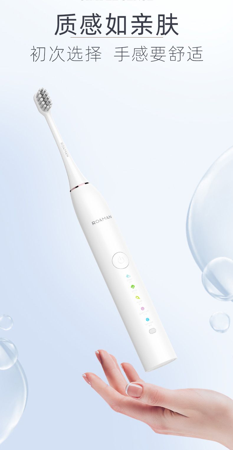 Roman D30 sonik elektrikli diş fırçası, çift seti