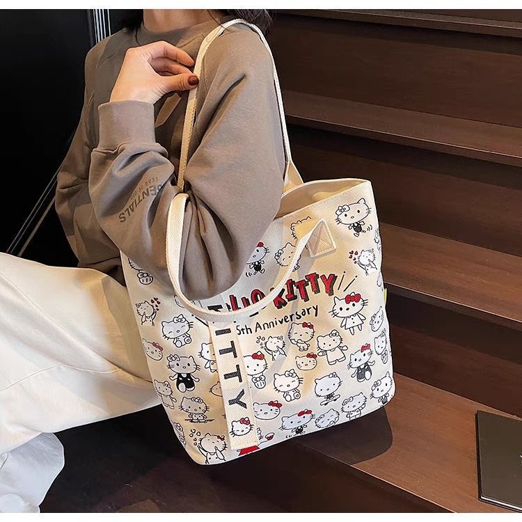 Gingham Leinwand Handtasche, süßes frisches Design, kleine Umhängetasche