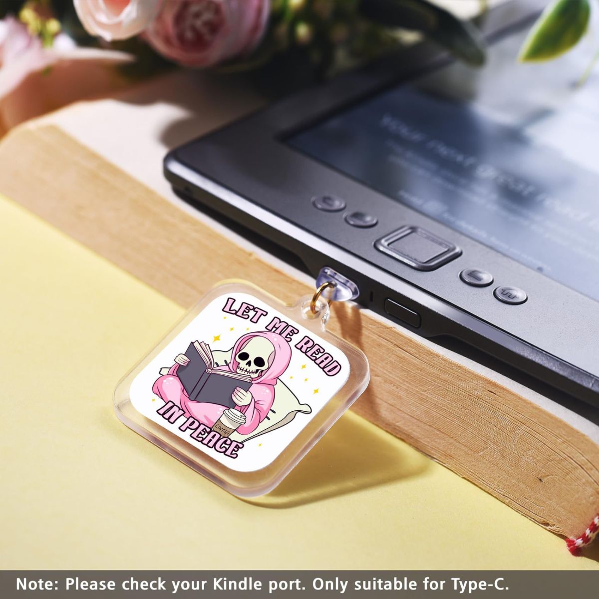 跨境龙形kindle防尘塞挂饰适用于type c/usb c个性精美设计手机挂