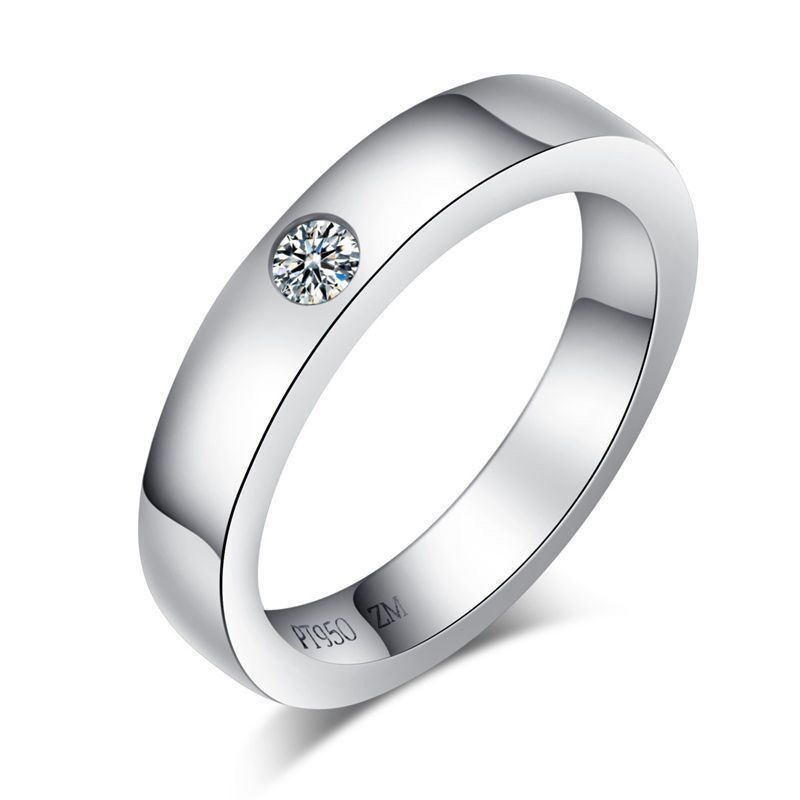 Sechszackiger Moissanit-Ring, Verlobung, Paarstil