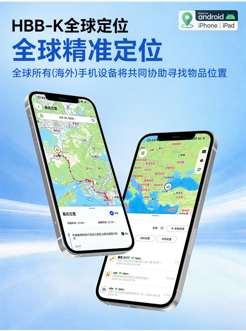 GPS Tracking Device Dual System Elderly Children Pets