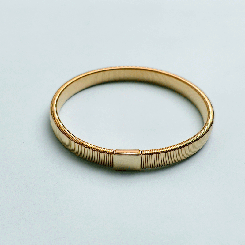 Men and women elastic metal bracelets, adjustable arm bands, non-slip