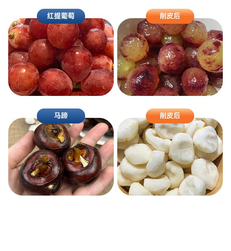 Automatic fruit and vegetable peeler for home and commercial use
