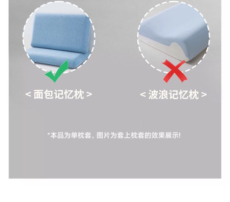 深睡枕Pro枕头套70x42x10防水防头油记忆枕保护套单双人枕芯套