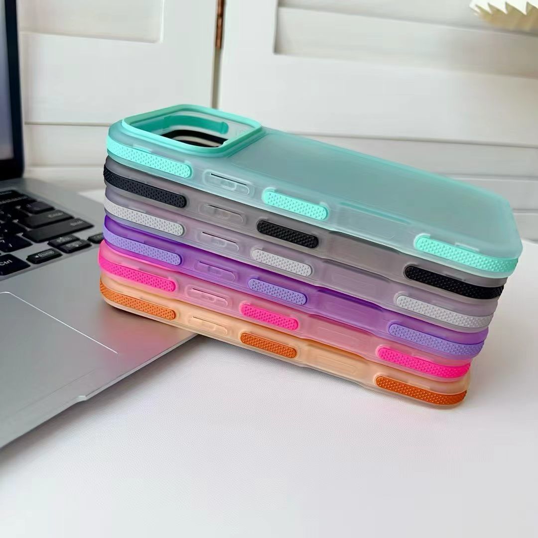 iPhone 18 Pro Max / 17 macaron transparent colorful slip-resistant case