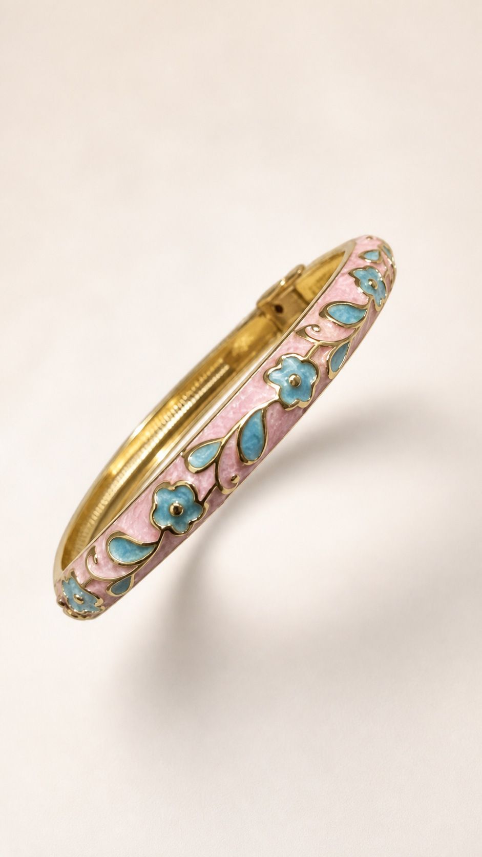 Cloisonné emaye bilezik, 0,8 çiçek tasarımı
