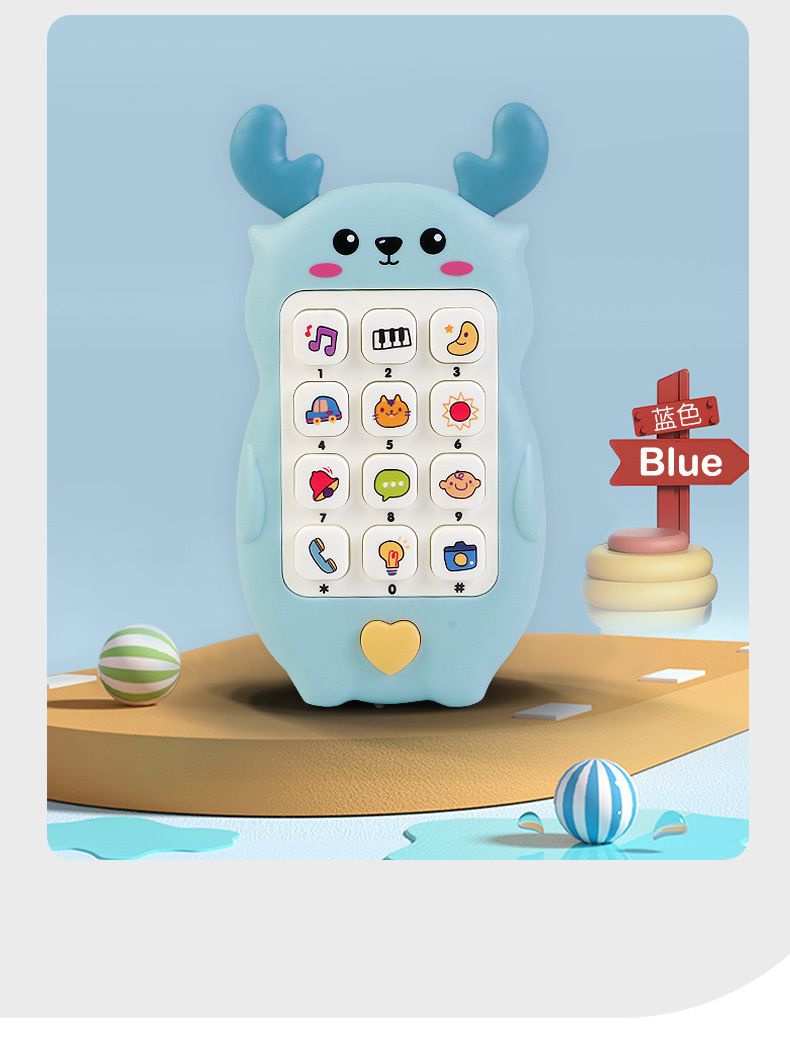 Çocuk simülasyon cep telefonu oyuncağı, müzikli, multifoksiyonel
