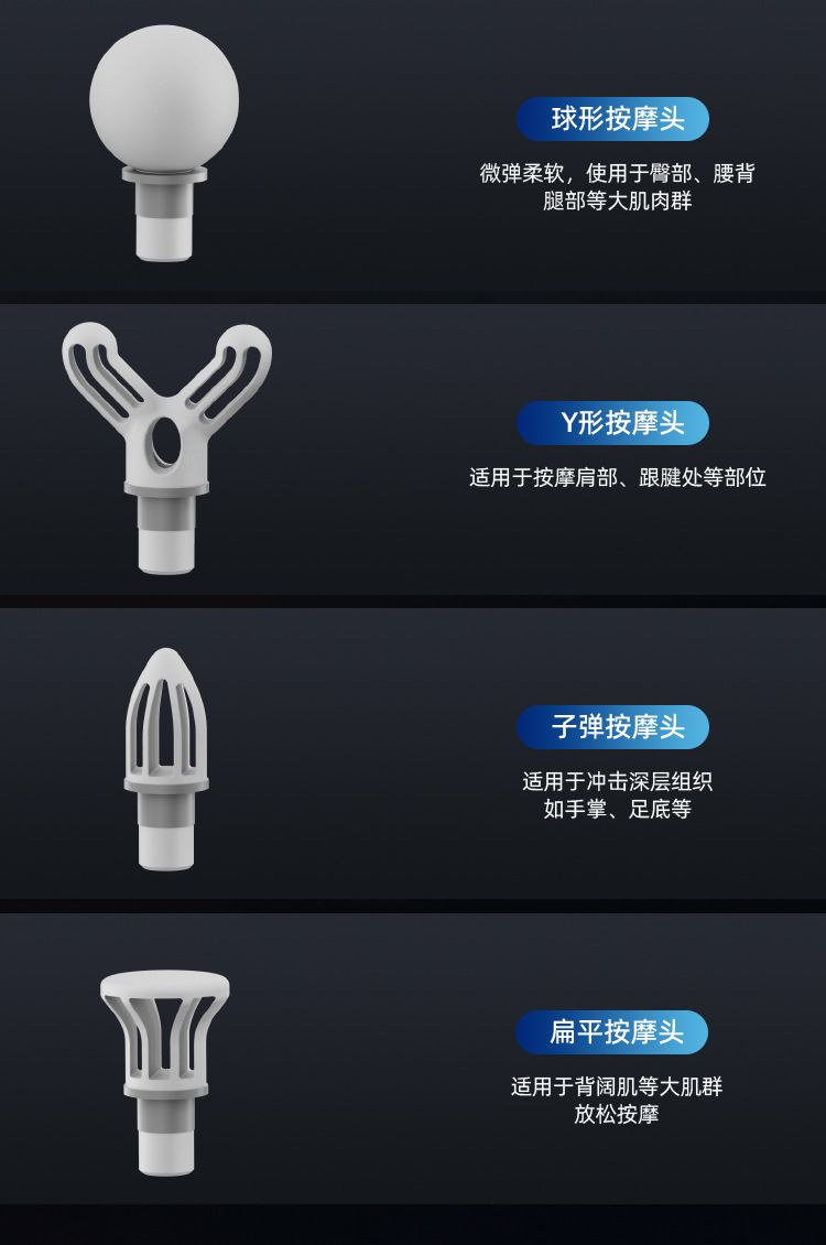 跨境不求人筋膜枪家用手持长柄弯头筋膜枪多功能肌肉放松按摩器