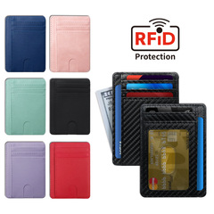 PU-Leder Reisepass-Halter RFID Dokumententasche