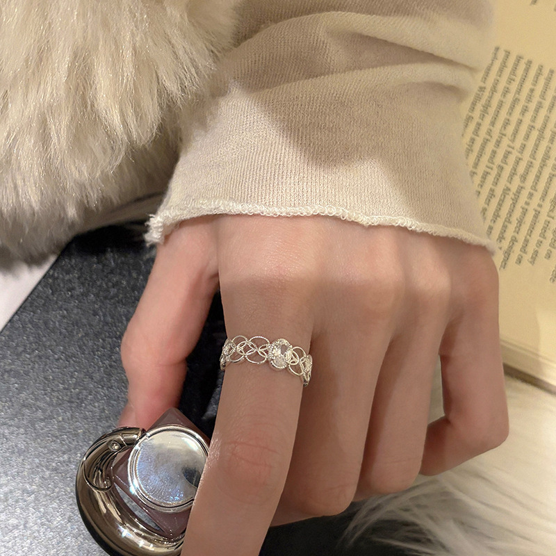 French lace ring women, vintage design