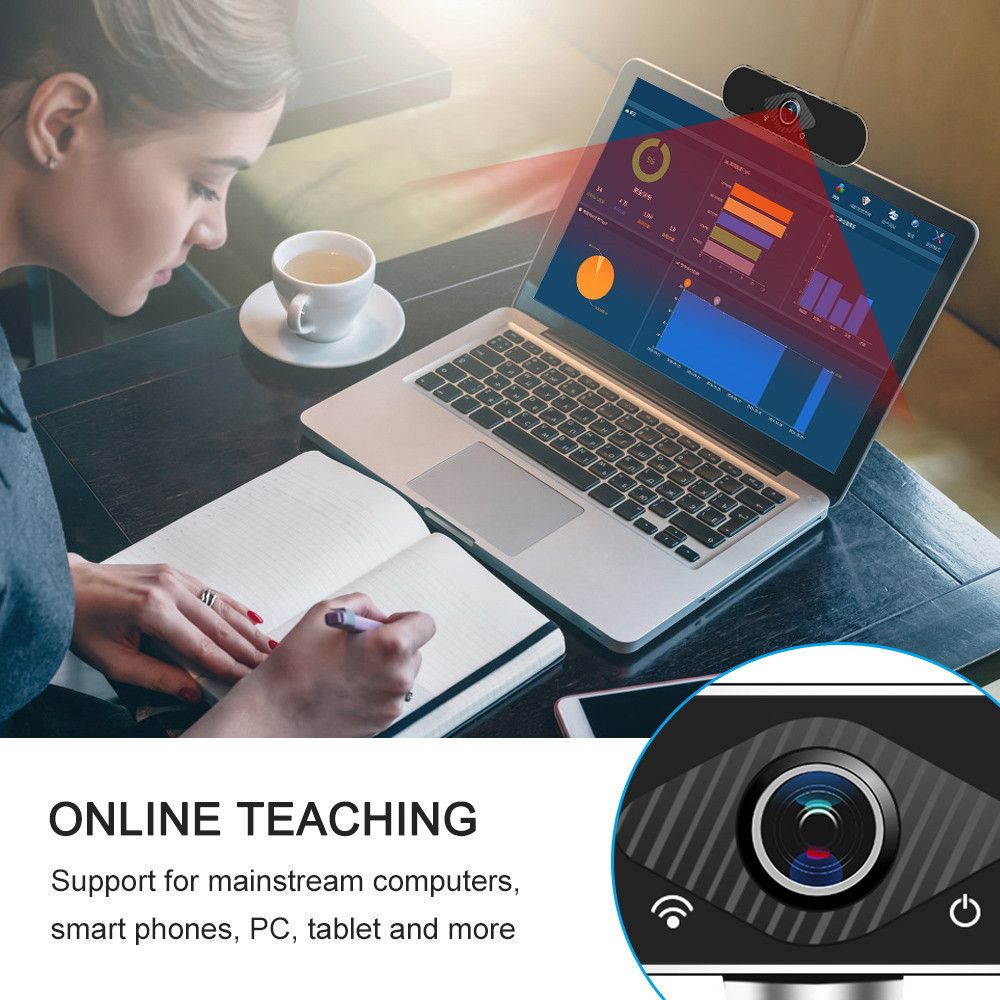 X10 USB kamera 1080P, konferans videokonferans, dahili mikrofon