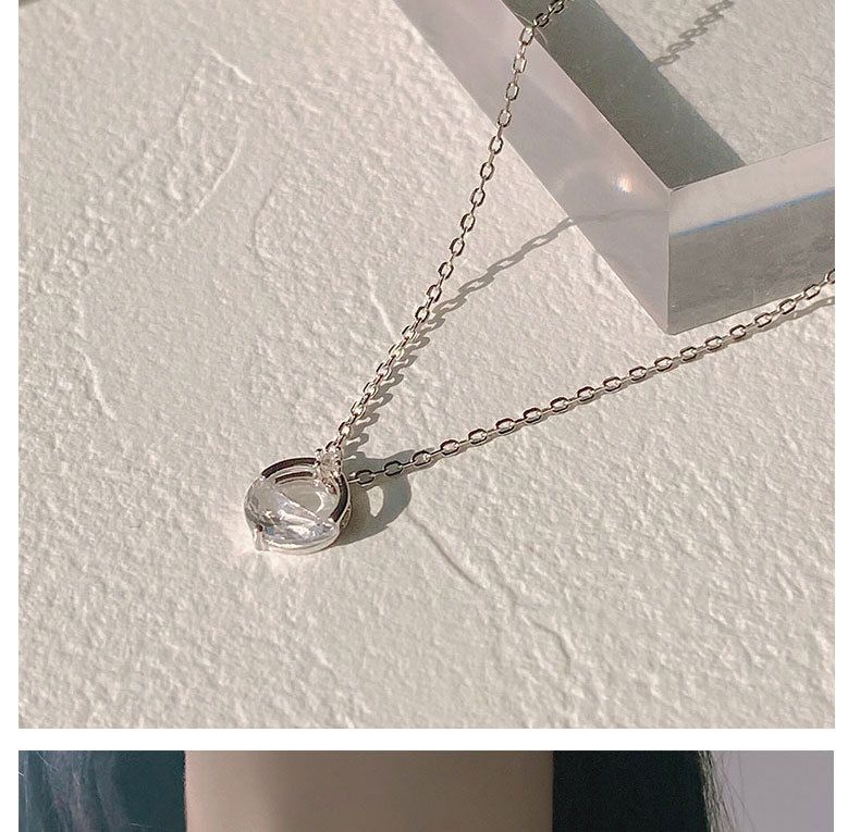 925er Silber-Halskette, Frühjahrsdesign, Schlüsselbein-Kette