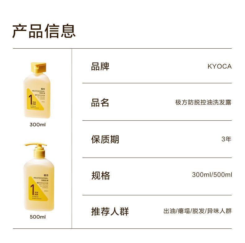 【韦雪推荐】极方防脱洗发水控油蓬松丰盈固发舒缓果香调洗发露
